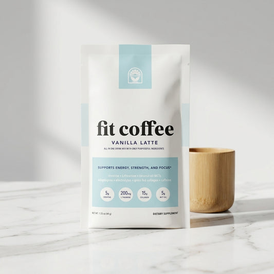 Fit Coffee Vanilla Latte Single Serve Travel Pack Bundles